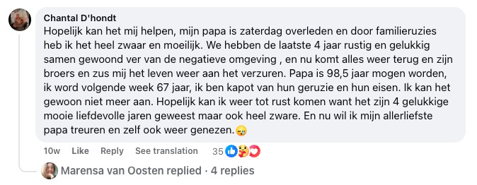 Recenzia z Facebooku (originál v holandčine)