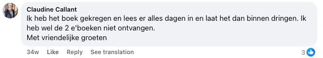 Recenzia z Facebooku (originál v holandčine)