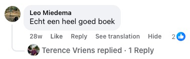 Recenzia z Facebooku (originál v holandčine)