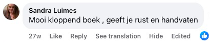 Recenzia z Facebooku (originál v holandčine)