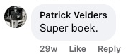 Recenzia z Facebooku (originál v holandčine)