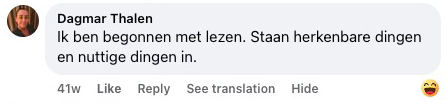 Recenzia z Facebooku (originál v holandčine)